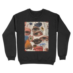 aesthetic vintage eye painting design Unisex Crewneck Sweatshirt