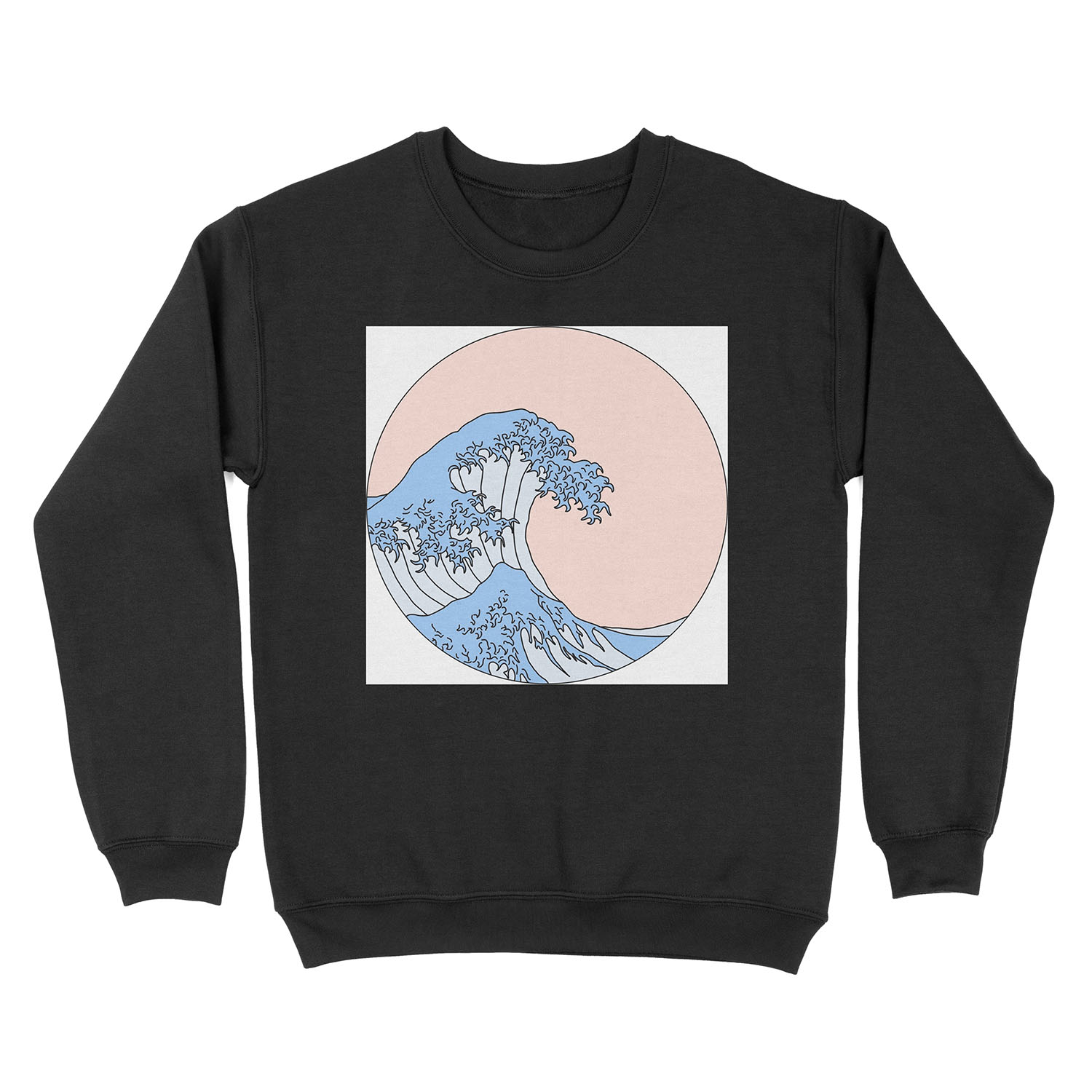 aesthetic wave Unisex Crewneck Sweatshirt