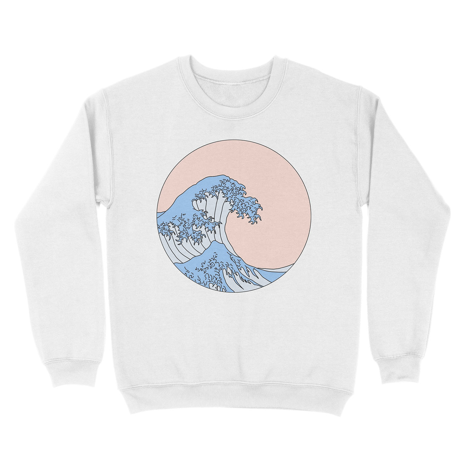 aesthetic wave Unisex Crewneck Sweatshirt - Image 2