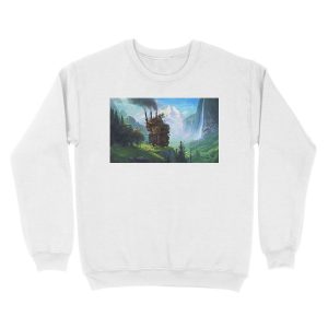 Alternative view of Aesthetics Moving Castle In Forest Unisex Crewneck Sweatshirt