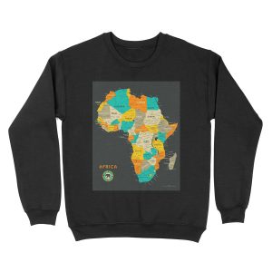 Africa Map Unisex Crewneck Sweatshirt