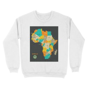Alternative view of Africa Map Unisex Crewneck Sweatshirt