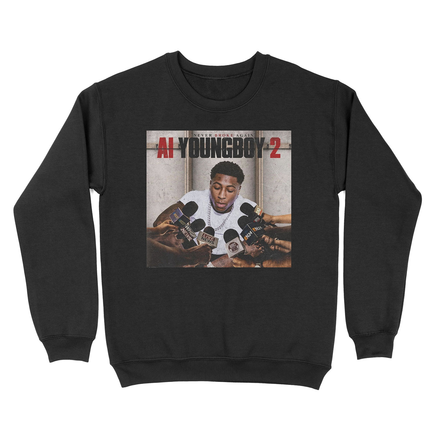 AI Youngboy 2 NBA Youngboy Unisex Crewneck Sweatshirt