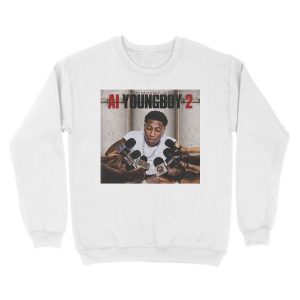 Alternative view of AI Youngboy 2 NBA Youngboy Unisex Crewneck Sweatshirt