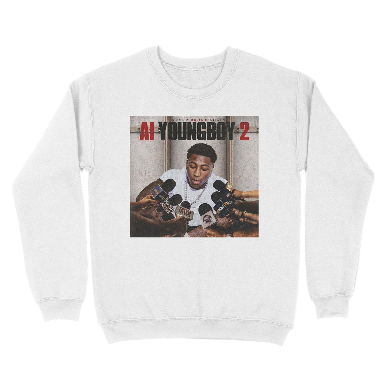 AI Youngboy 2 NBA Youngboy Unisex Crewneck Sweatshirt - Image 2