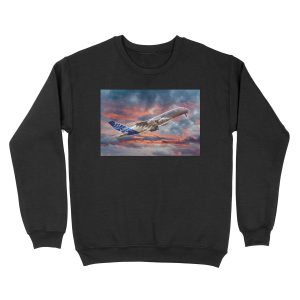 Airbus A380 - Sunset Unisex Crewneck Sweatshirt