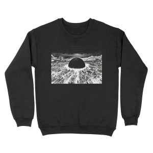 Akira cyberpunk city explosion poster Unisex Crewneck Sweatshirt