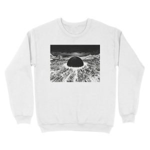 Alternative view of Akira cyberpunk city explosion poster Unisex Crewneck Sweatshirt