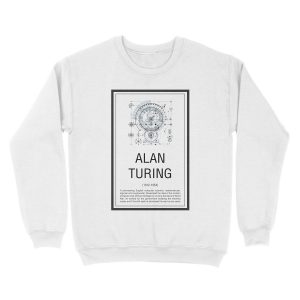 Alternative view of Alan Turing Unisex Crewneck Sweatshirt