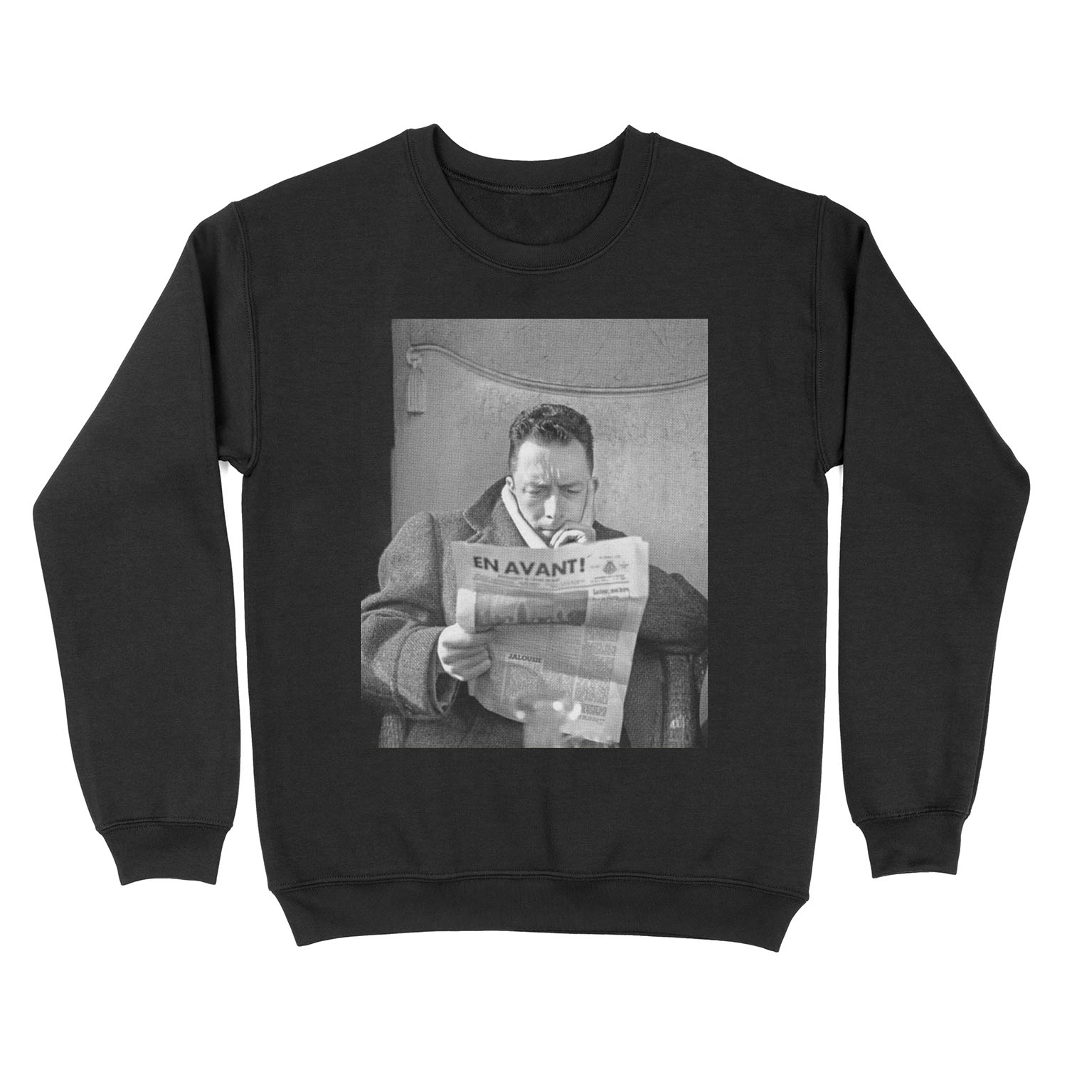 Albert Camus Portrait Tee Unisex Crewneck Sweatshirt