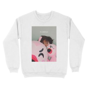 Alternative view of ALBERTSSTUFF FLAMINGO Unisex Crewneck Sweatshirt