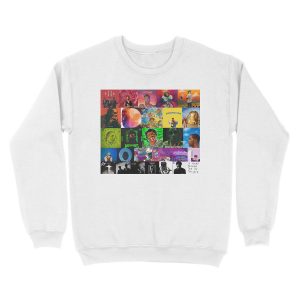 Alternative view of album cover collage Unisex Crewneck Sweatshirt