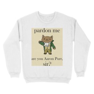 Alternative view of Alexander Hamilcat (Black Text) Unisex Crewneck Sweatshirt