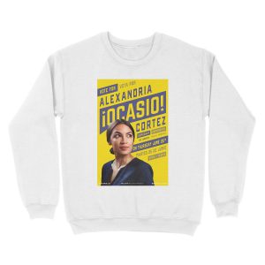 Alternative view of Alexandria Ocasio Cortez Campaign Unisex Crewneck Sweatshirt