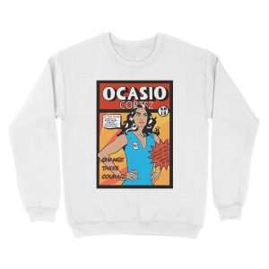 Alternative view of Alexandria Ocasio Cortez Comic Print Unisex Crewneck Sweatshirt
