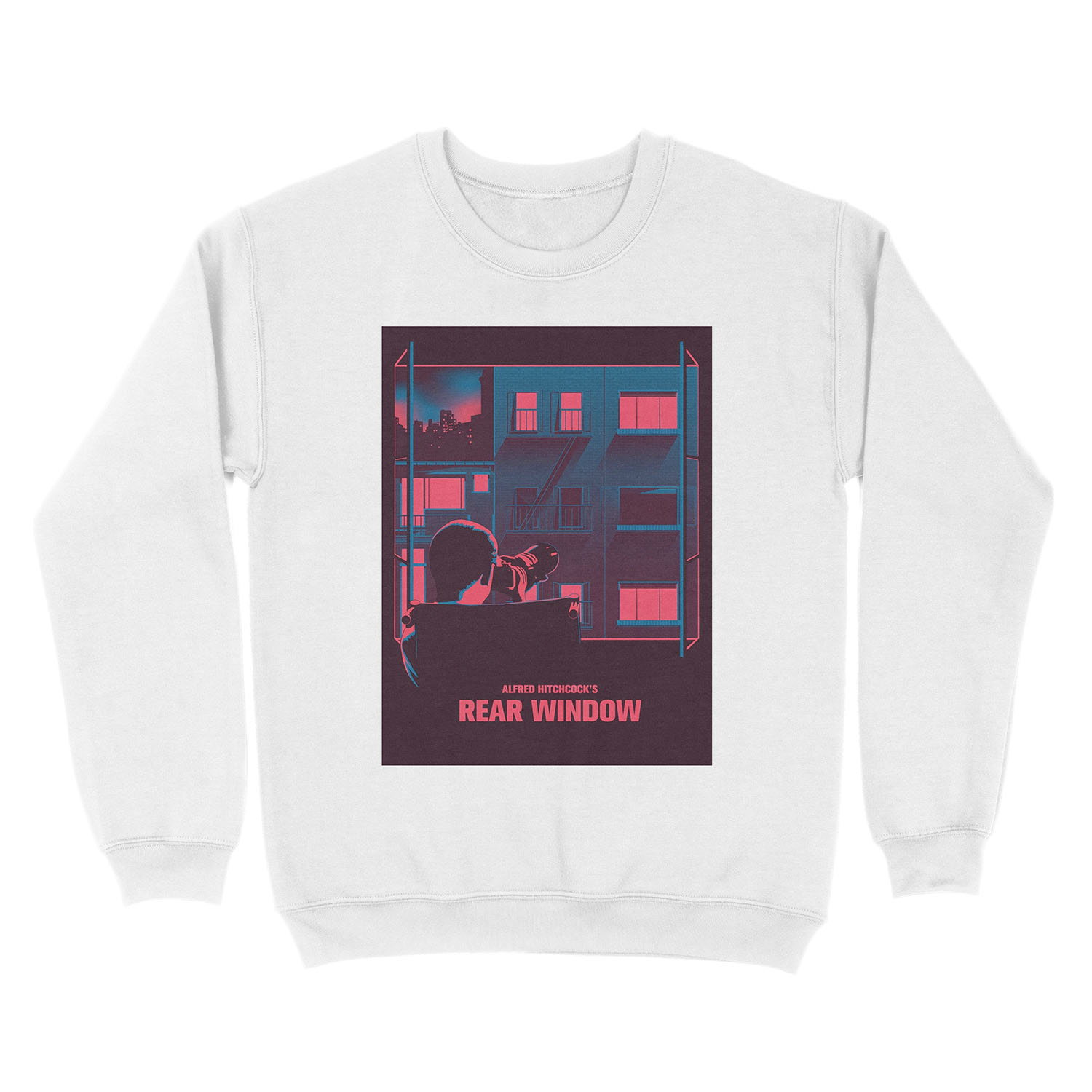 Alfred Hitchcock - Rear Window Unisex Crewneck Sweatshirt - Image 2