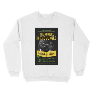 Alternative view of Ali vs Foreman Rumble in the Jungle Unisex Crewneck Sweatshirt