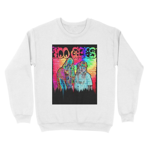 all 100 gecs of the rainbow Unisex Crewneck Sweatshirt - Image 2