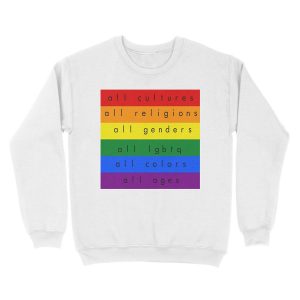 Alternative view of All-Inclusive LGBTQ Unisex Crewneck Sweatshirt