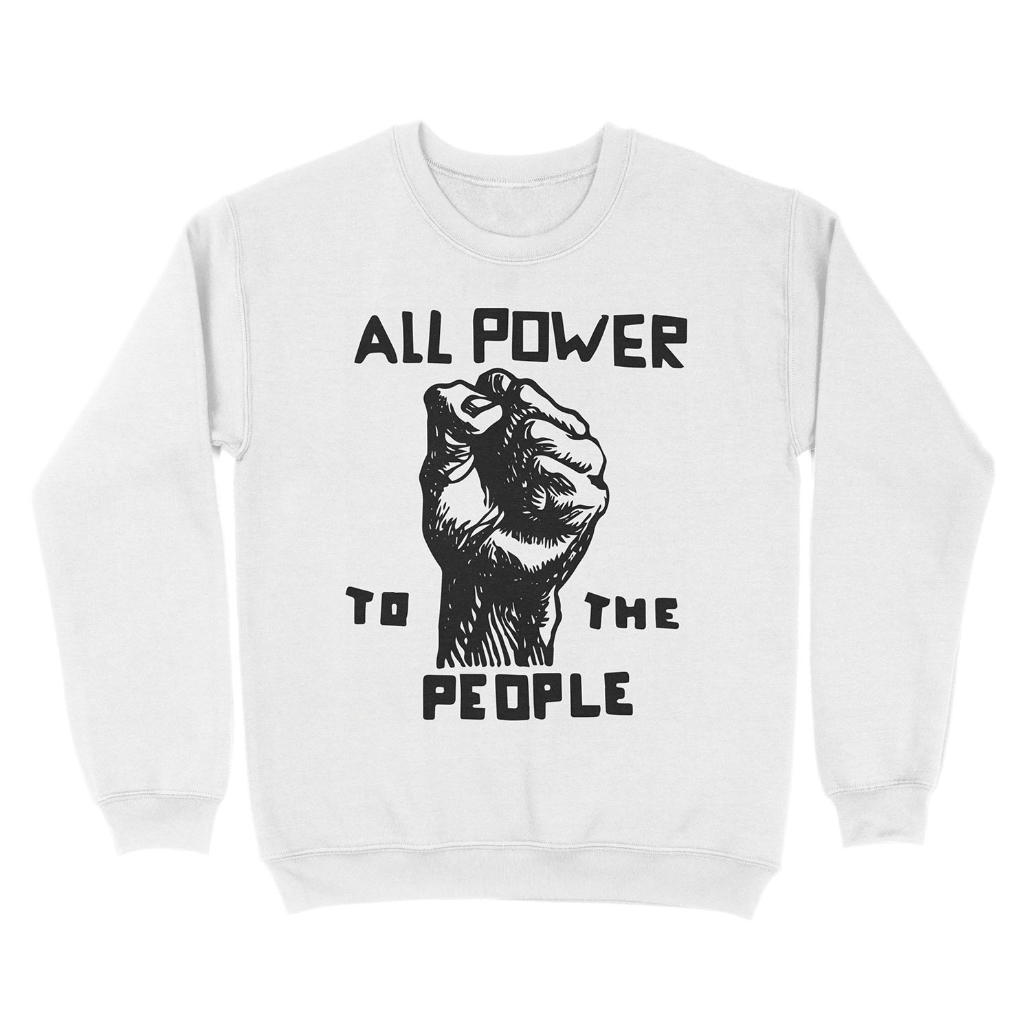 All Power To the People | African American | Black History Unisex Crewneck Sweatshirt - Image 2