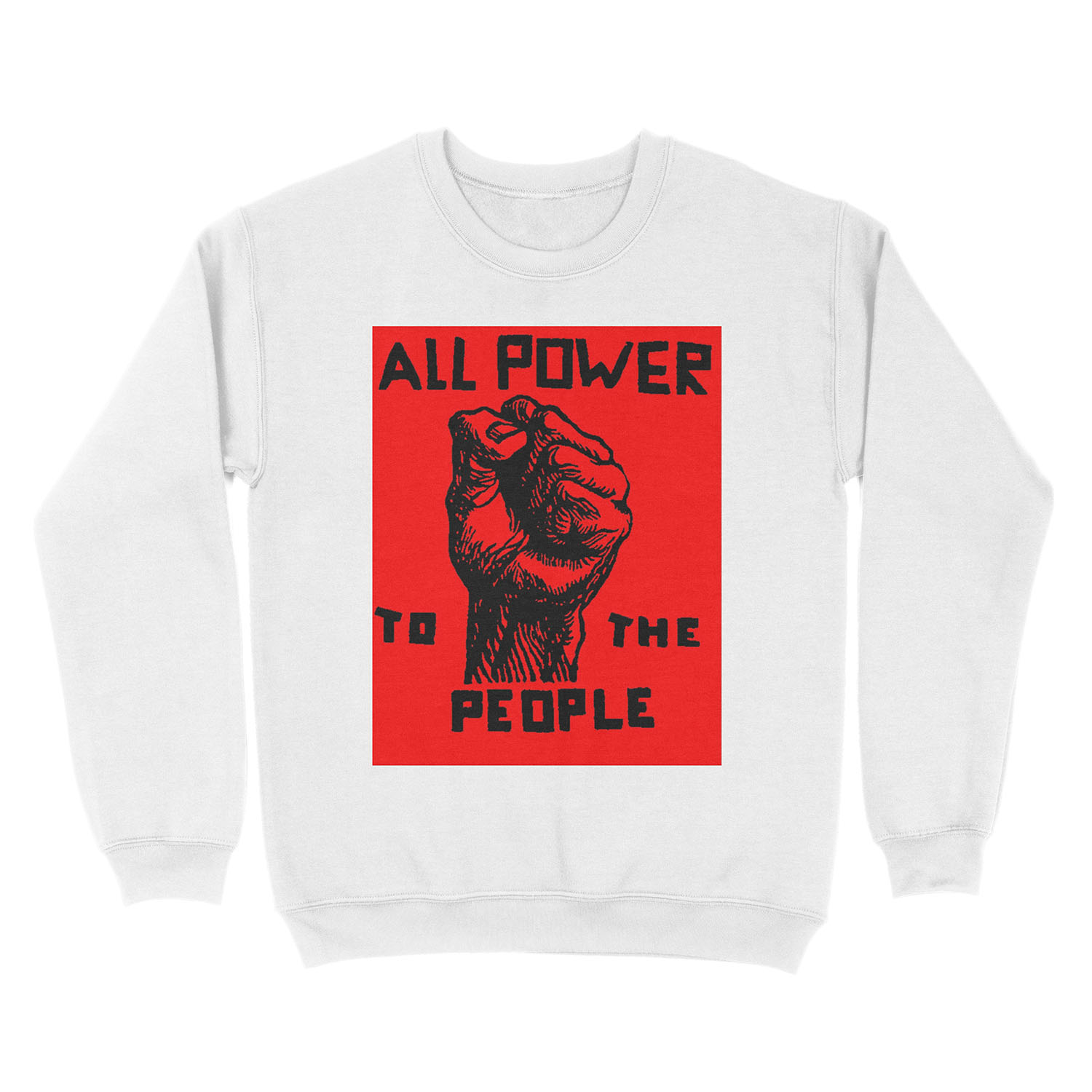 All Power To The People! Unisex Crewneck Sweatshirt - Image 2