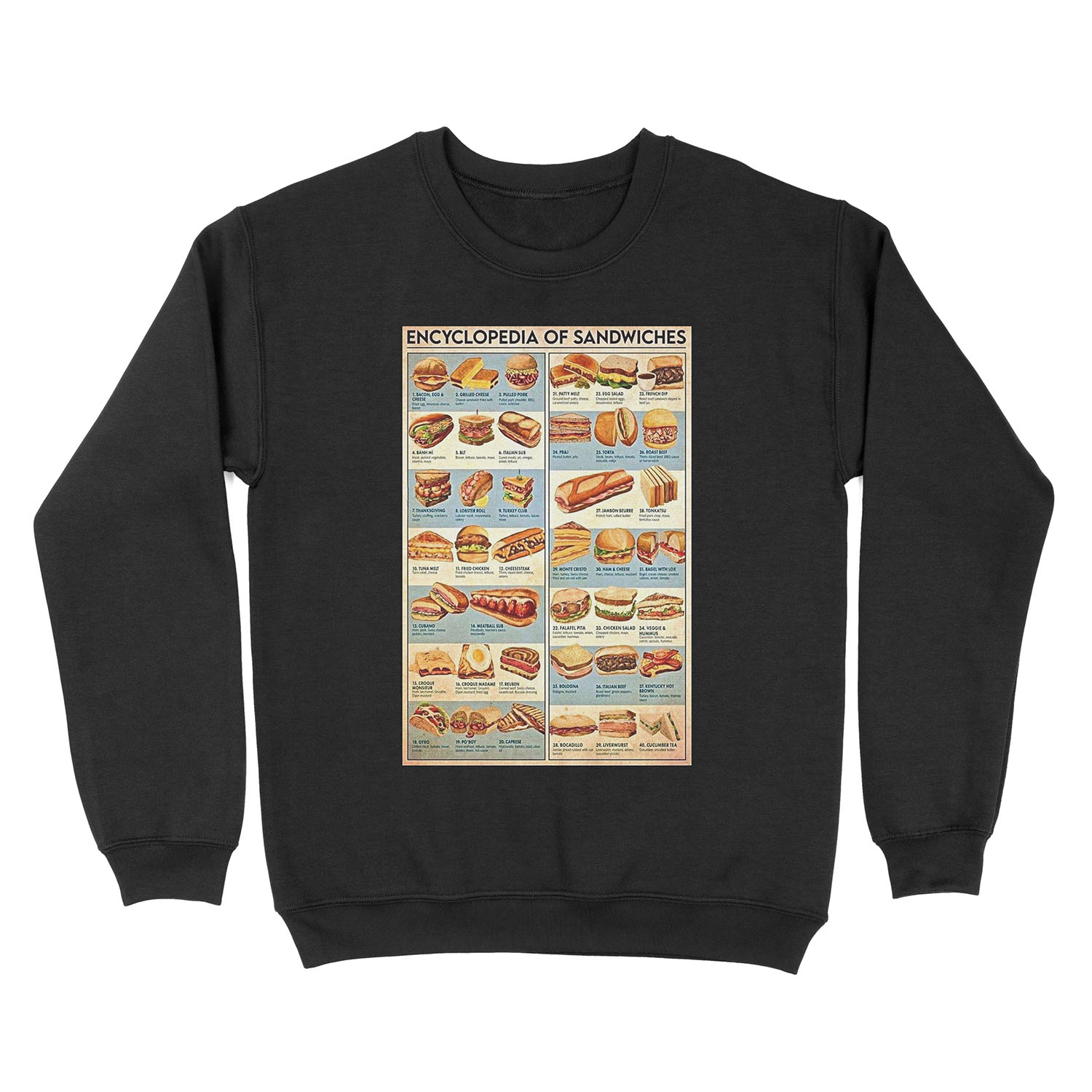 All the Sandwiches! Unisex Crewneck Sweatshirt