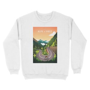 Alternative view of Alpe d'Huez Unisex Crewneck Sweatshirt