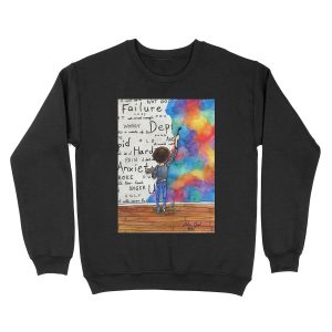 Always Keep Fighting Watercolor Painting (2015) REVAMP Unisex Crewneck Sweatshirt