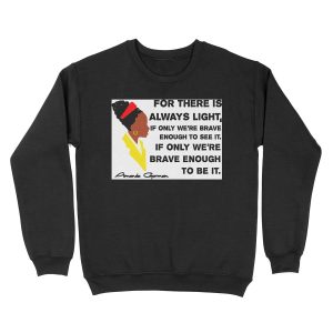 Amanda Gorman “The Hill We Climb” Illustrated Quote Unisex Crewneck Sweatshirt