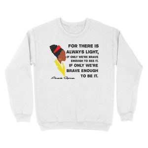Alternative view of Amanda Gorman “The Hill We Climb” Illustrated Quote Unisex Crewneck Sweatshirt