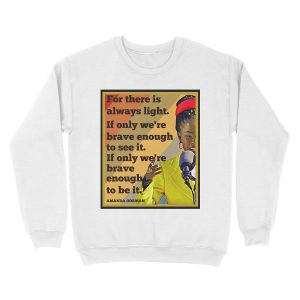 Alternative view of Amanda Gorman - There is always Light Unisex Crewneck Sweatshirt