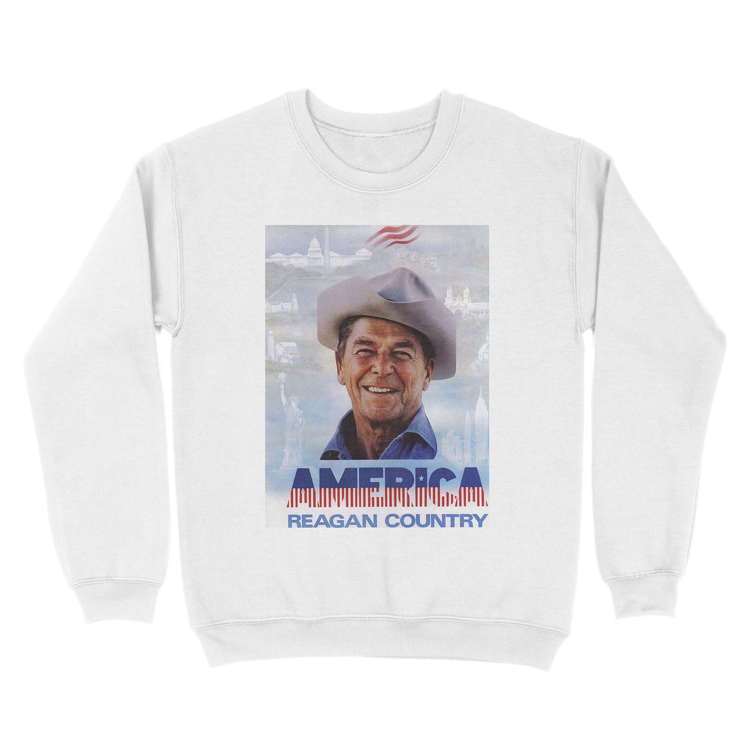 America Reagan Country - Vintage 1980s Campaign Unisex Crewneck Sweatshirt - Image 2