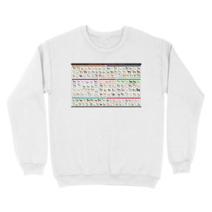 Alternative view of American Kennel Dog Breeds Club Chart Unisex Crewneck Sweatshirt