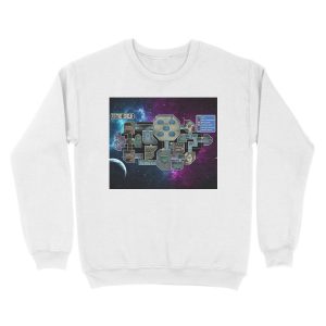 Alternative view of Among Us Map Unisex Crewneck Sweatshirt