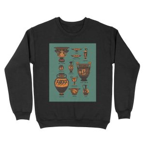 Ancient Greek Pottery Unisex Crewneck Sweatshirt