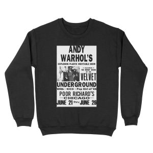 Andy Warhol's Velvet Underground Unisex Crewneck Sweatshirt