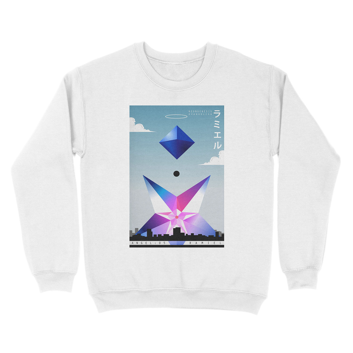 Angel 05: Ramiel Unisex Crewneck Sweatshirt - Image 2