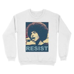 Alternative view of Angela -RESIST Unisex Crewneck Sweatshirt