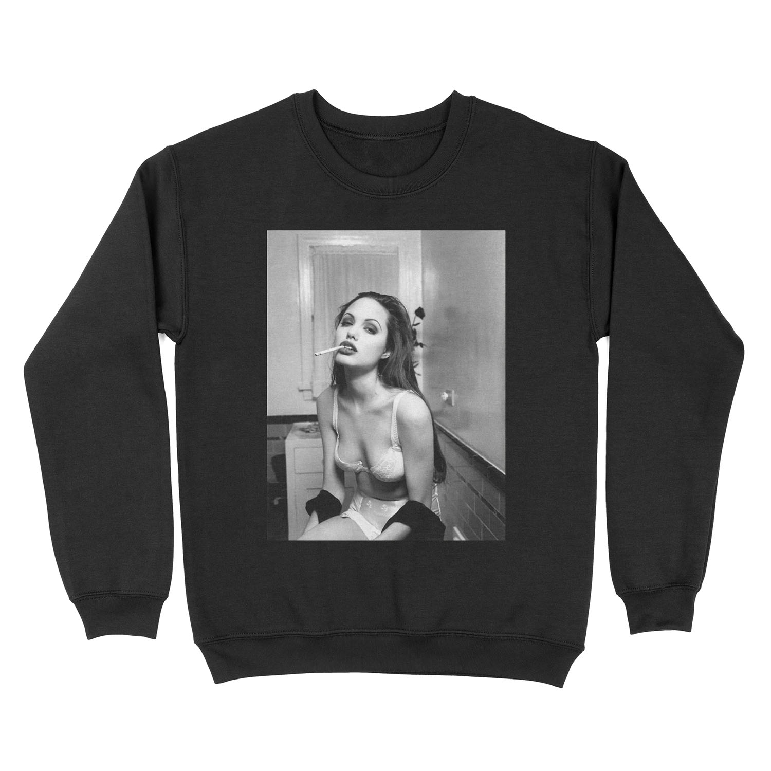 Angelina Jolie Unisex Crewneck Sweatshirt