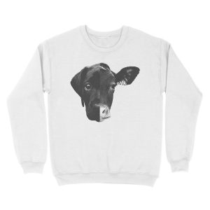 Alternative view of Animal Equality - (Black & White) Unisex Crewneck Sweatshirt