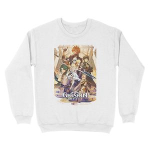 Alternative view of Animation Genshin Impact Unisex Crewneck Sweatshirt