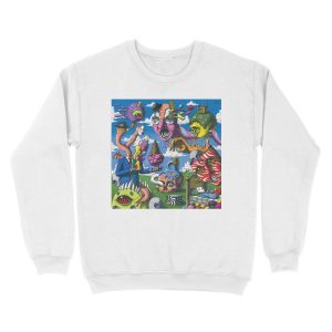 Alternative view of Another Psychedelic Album Cover Unisex Crewneck Sweatshirt