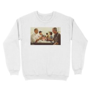 Alternative view of anthony bourdain and barack obama poster Unisex Crewneck Sweatshirt