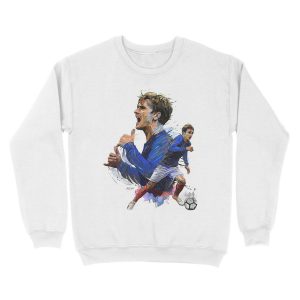 Alternative view of Antoine Griezmann Football Player Unisex Crewneck Sweatshirt