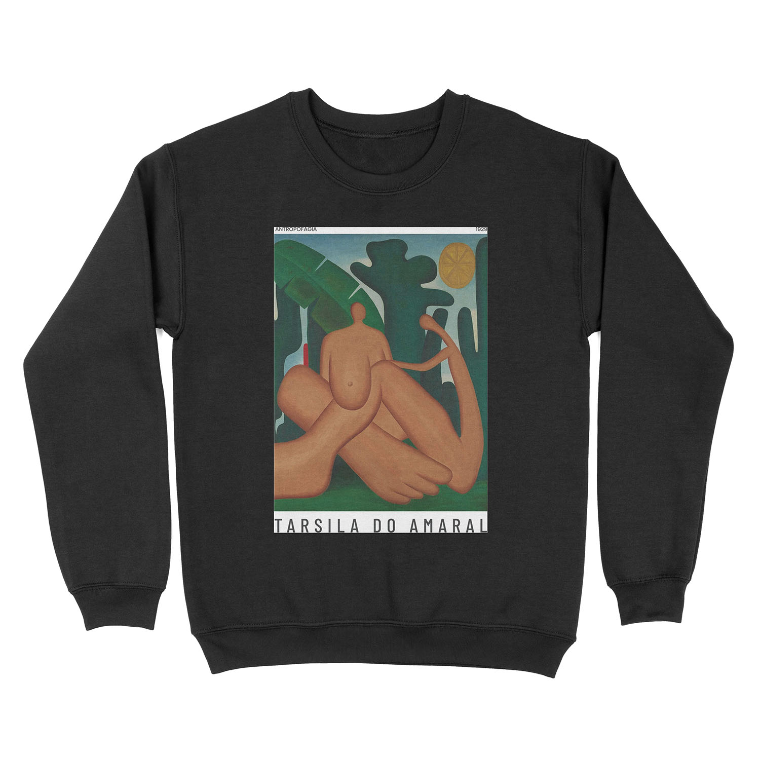 Antropofagia - Tarsila do Amaral - Art Unisex Crewneck Sweatshirt