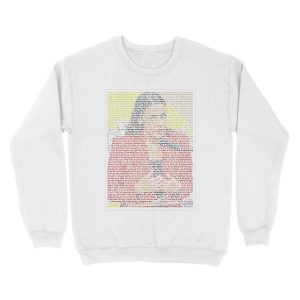 Alternative view of AOC's speech about Ted Yoho 'Apology' House Floor Speech full (with background) Unisex Crewneck Sweatshirt