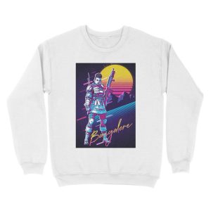 Alternative view of Apex Legends - Bangalore 80s Retro Unisex Crewneck Sweatshirt