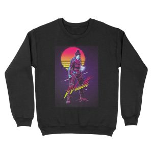 Apex Legends - Wraith 80s Retro Unisex Crewneck Sweatshirt