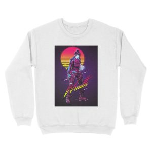 Alternative view of Apex Legends - Wraith 80s Retro Unisex Crewneck Sweatshirt