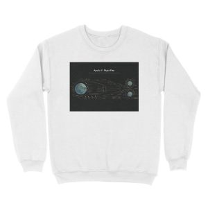 Alternative view of Apollo 11 Flight Plan - Enlarged and Digitally Remastered Unisex Crewneck Sweatshirt